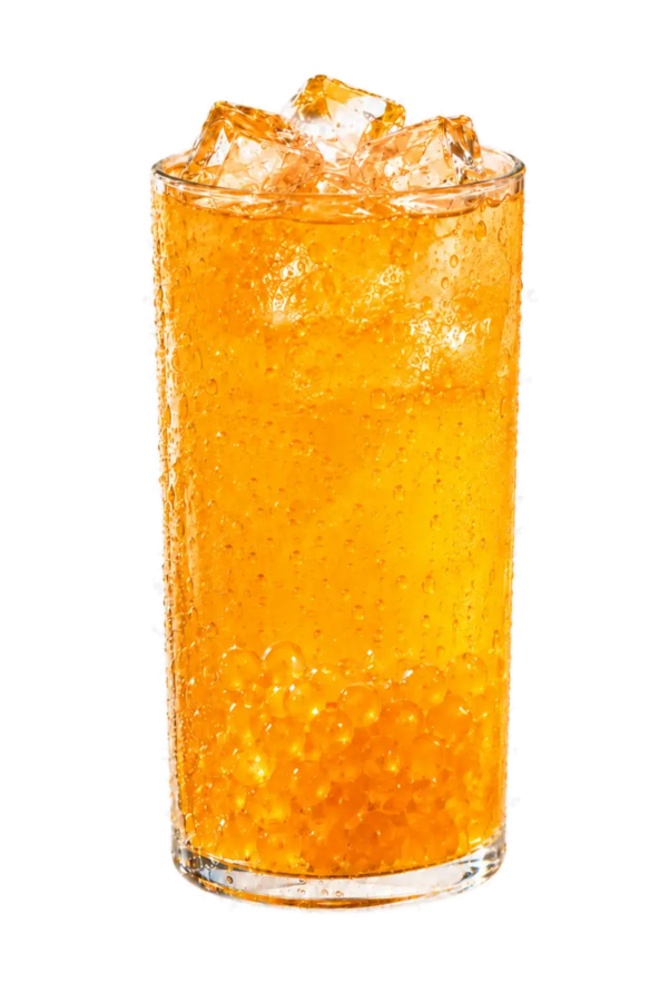 Mango Fruity Ice Tea served cold in a glass